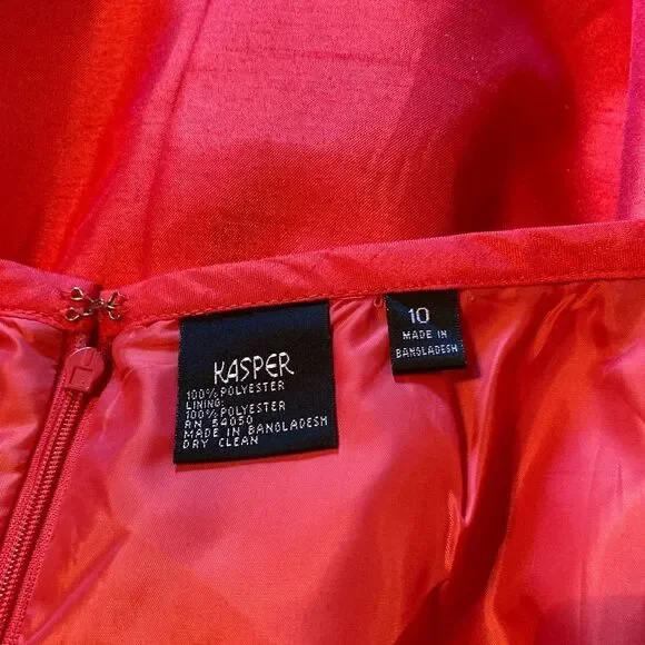 Kasper silky red pencil skirt - Picture 2 of 6